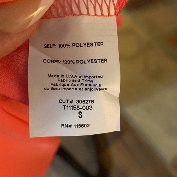 New neon pink sheer chiffon blouse - Picture 5 of 7